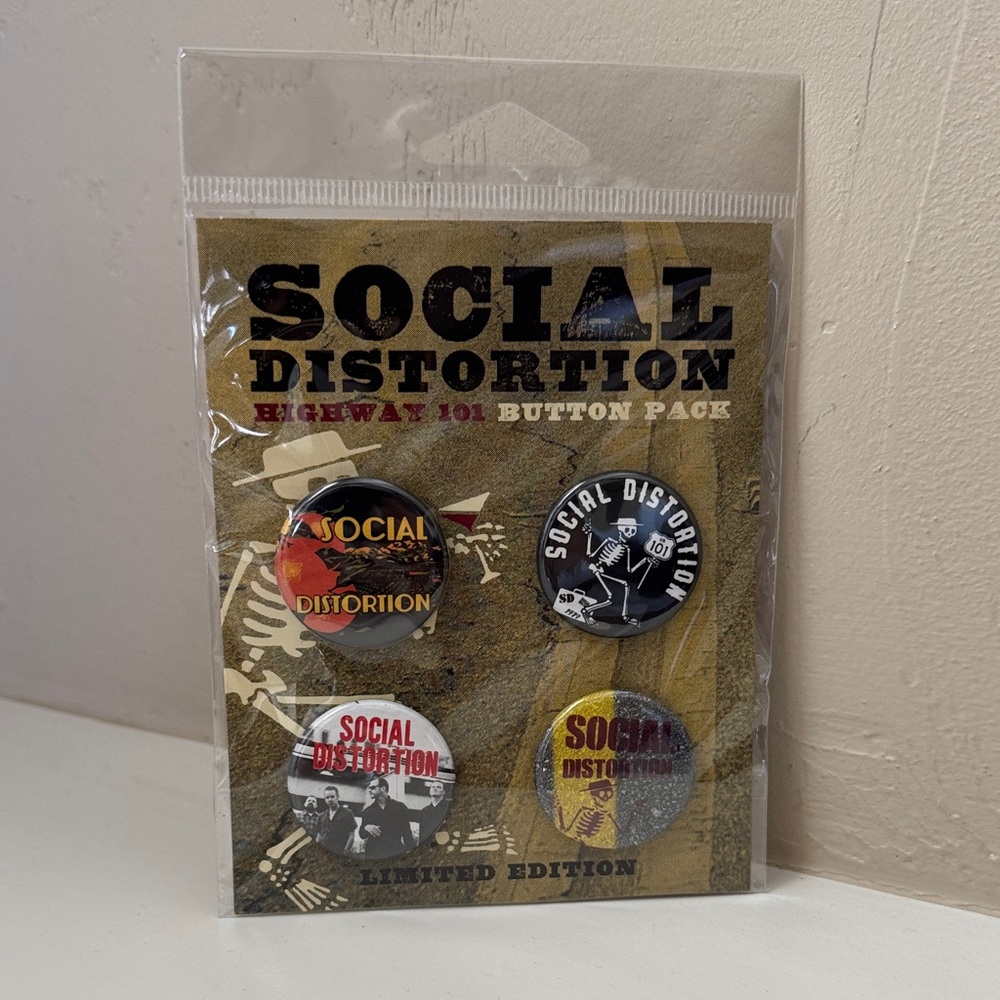 Social Distortion Limited Edition Highway 101 Button Pack